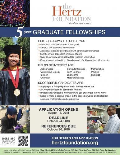 Hertz Graduate Fellowship