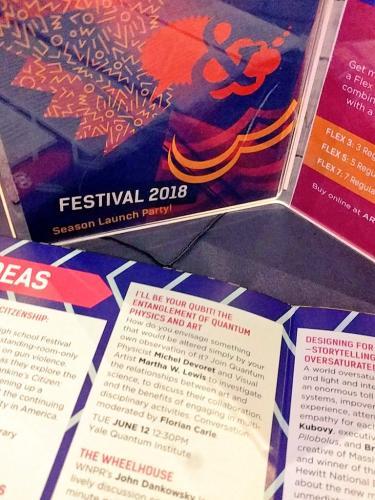 Preview of the program at the launch party