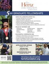 Hertz Graduate Fellowship
